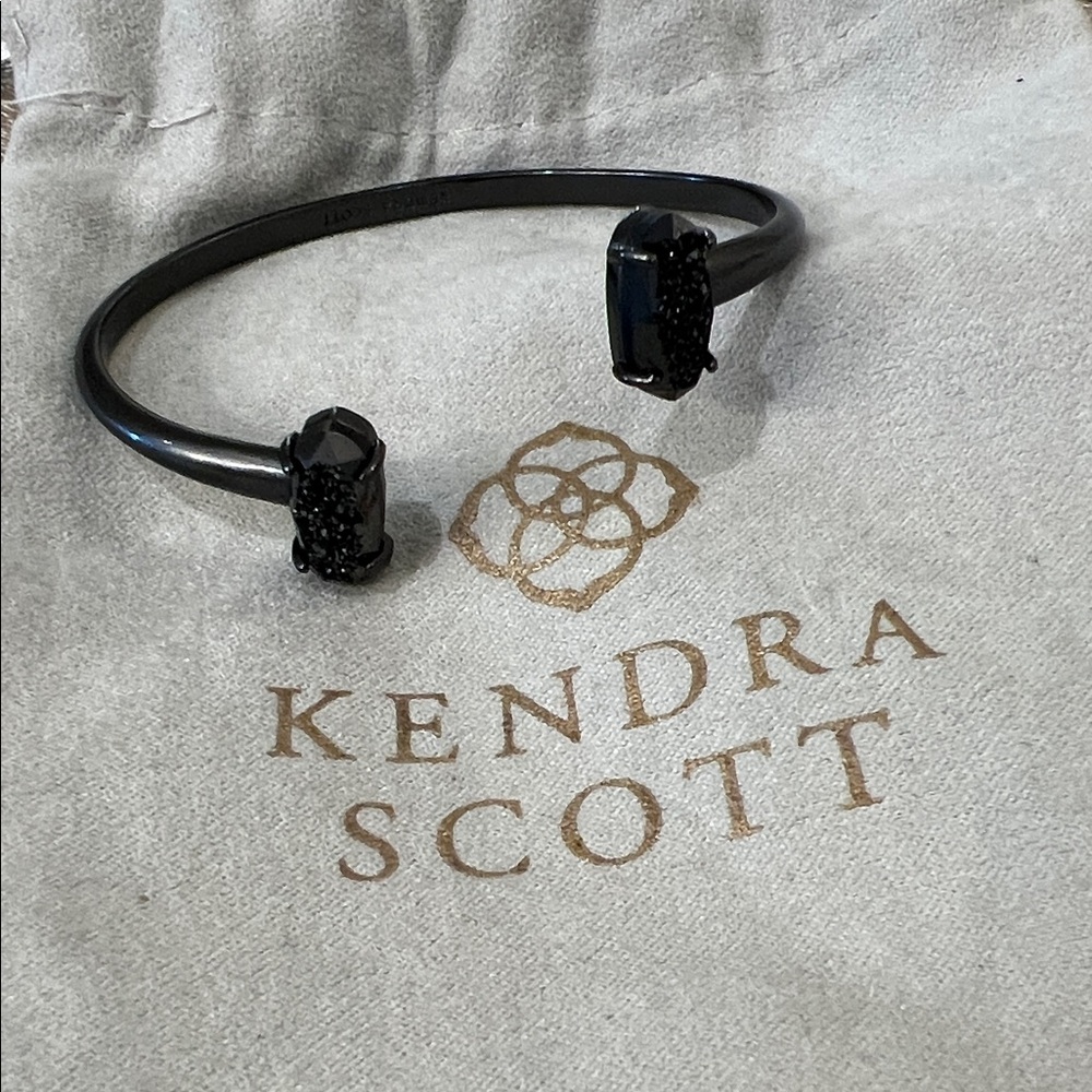 Kendra Scott Onyx Open Cuff Bracelet